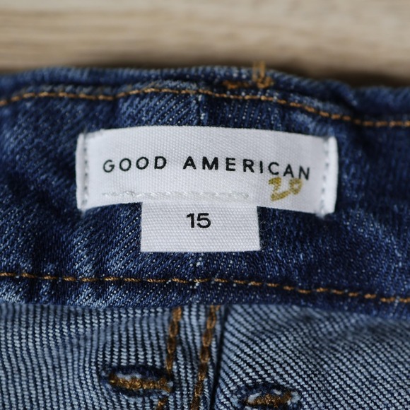 Good American Good Skate Jeans Womens 36x29 Blue Denim High Rise Wide Leg Baggy - Picture 8 of 15